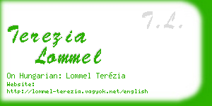terezia lommel business card